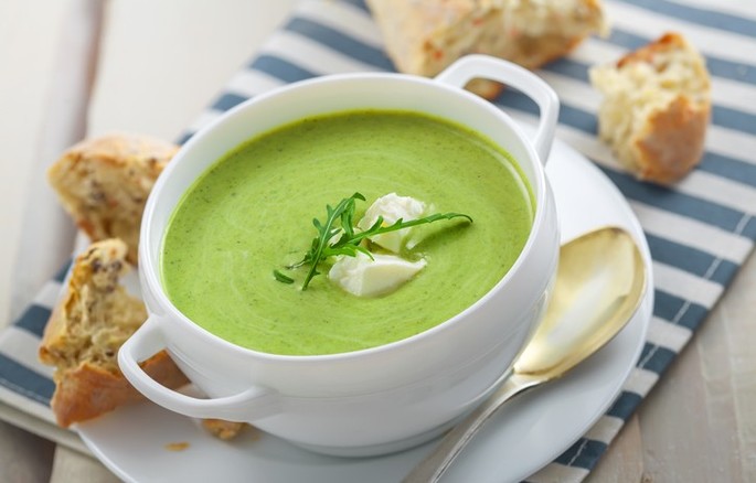 La Soupe de courgette et fromage frais